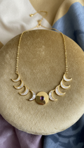 Moon Phase Gold Necklace