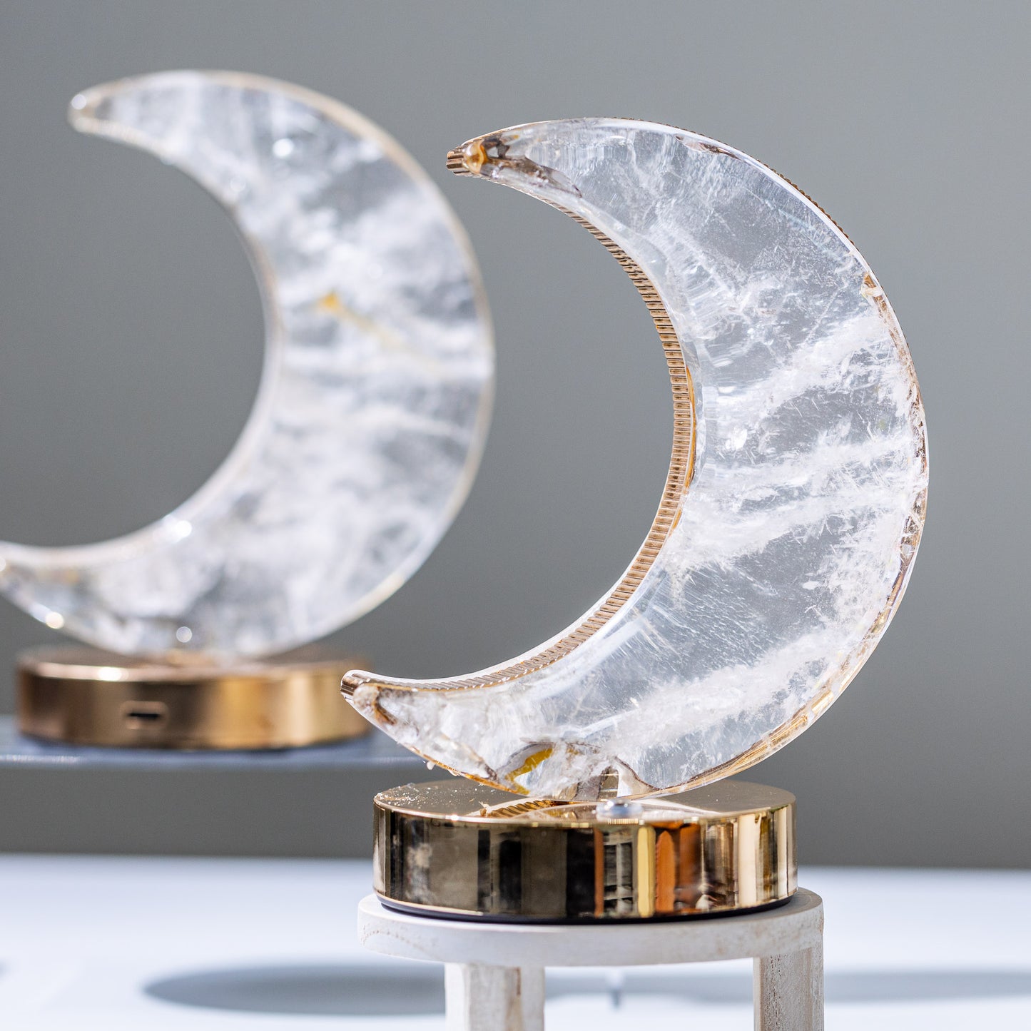 MOON LAMP - CLEAR QUARTZ