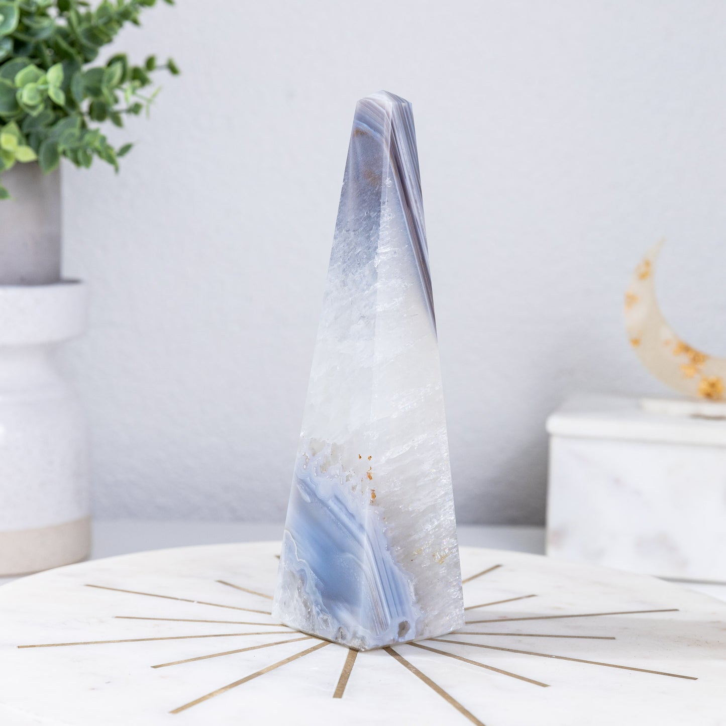 BANDED AGATE OBELISK