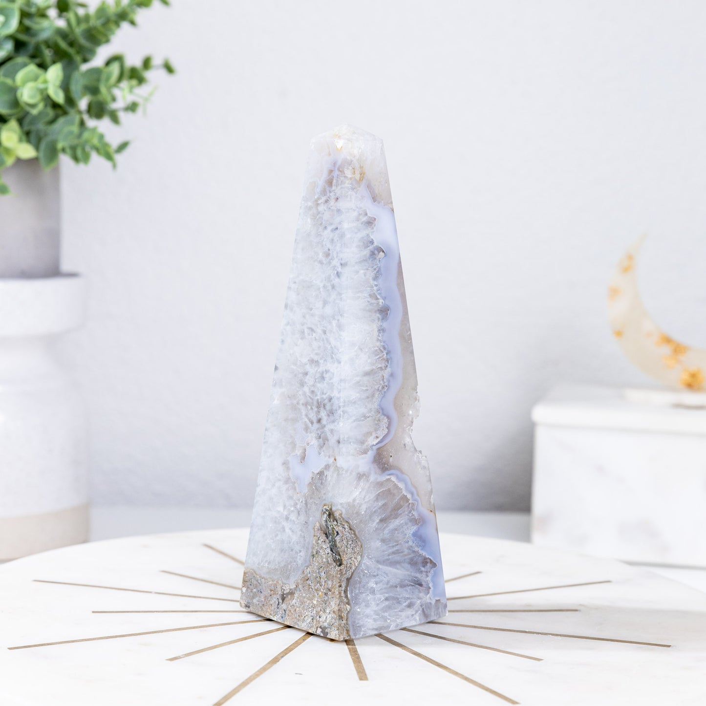 DRUZY AGATE OBELISK