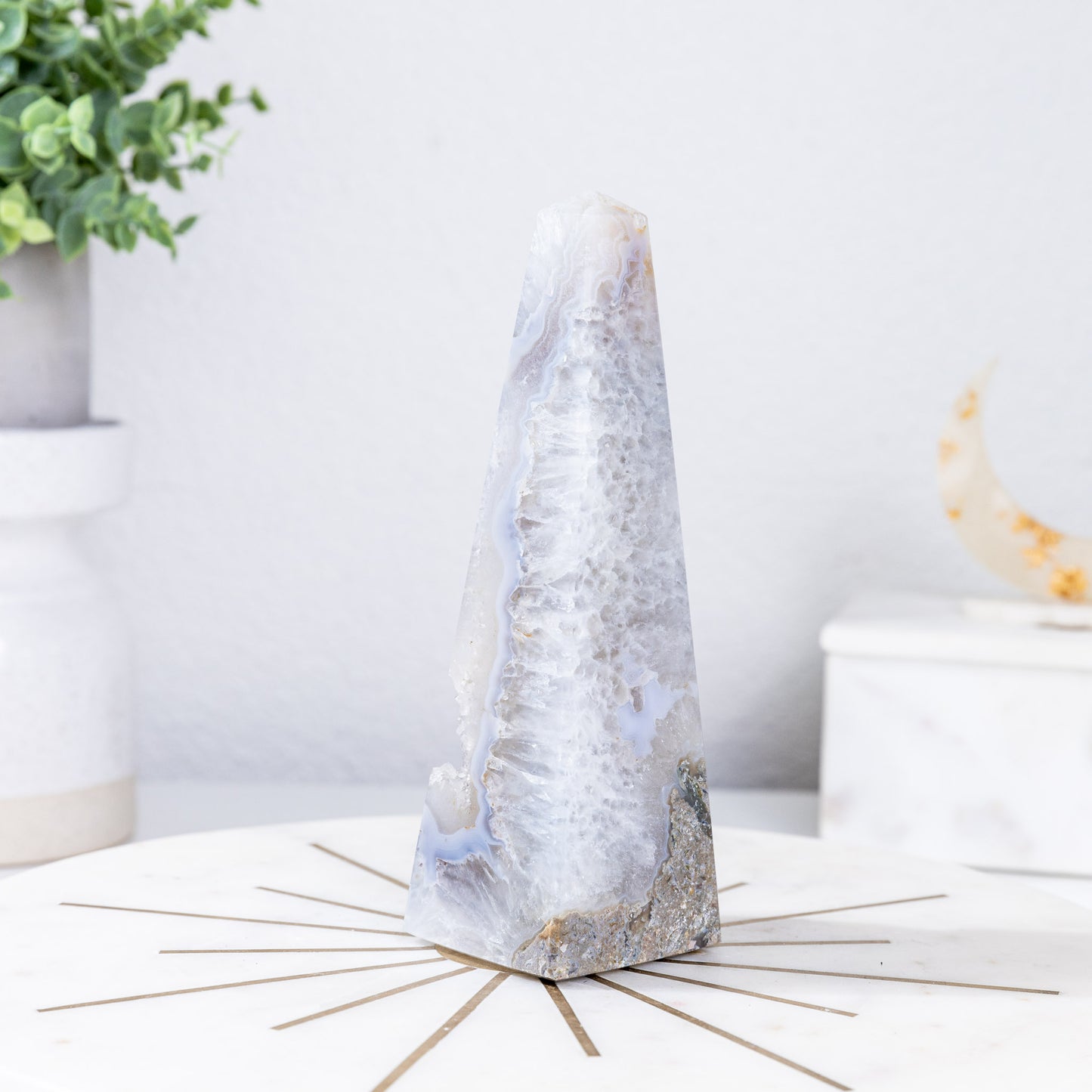 DRUZY AGATE OBELISK