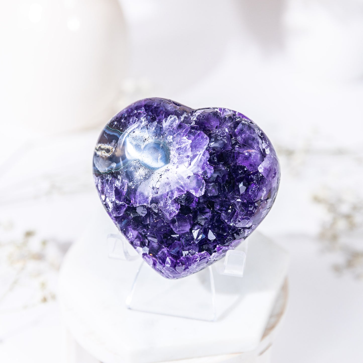 AMETHYST CLUSTER HEART (URUGUAYAN)