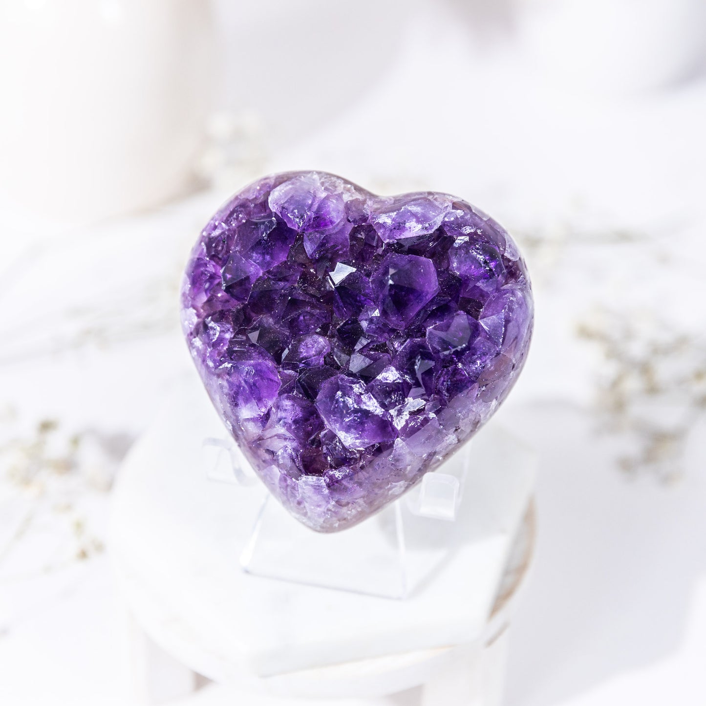 AMETHYST CLUSTER HEART (URUGUAYAN)