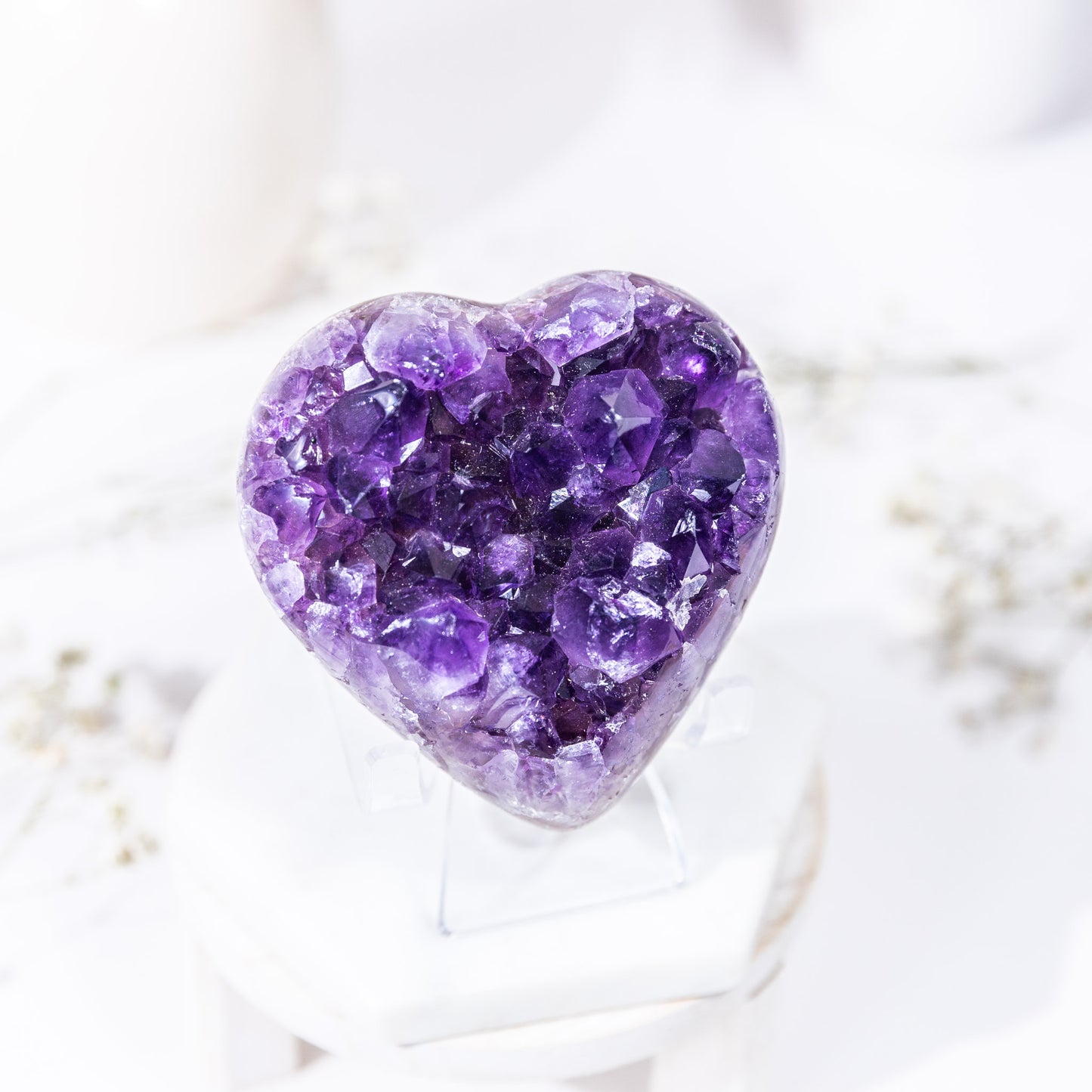 AMETHYST CLUSTER HEART (URUGUAYAN)