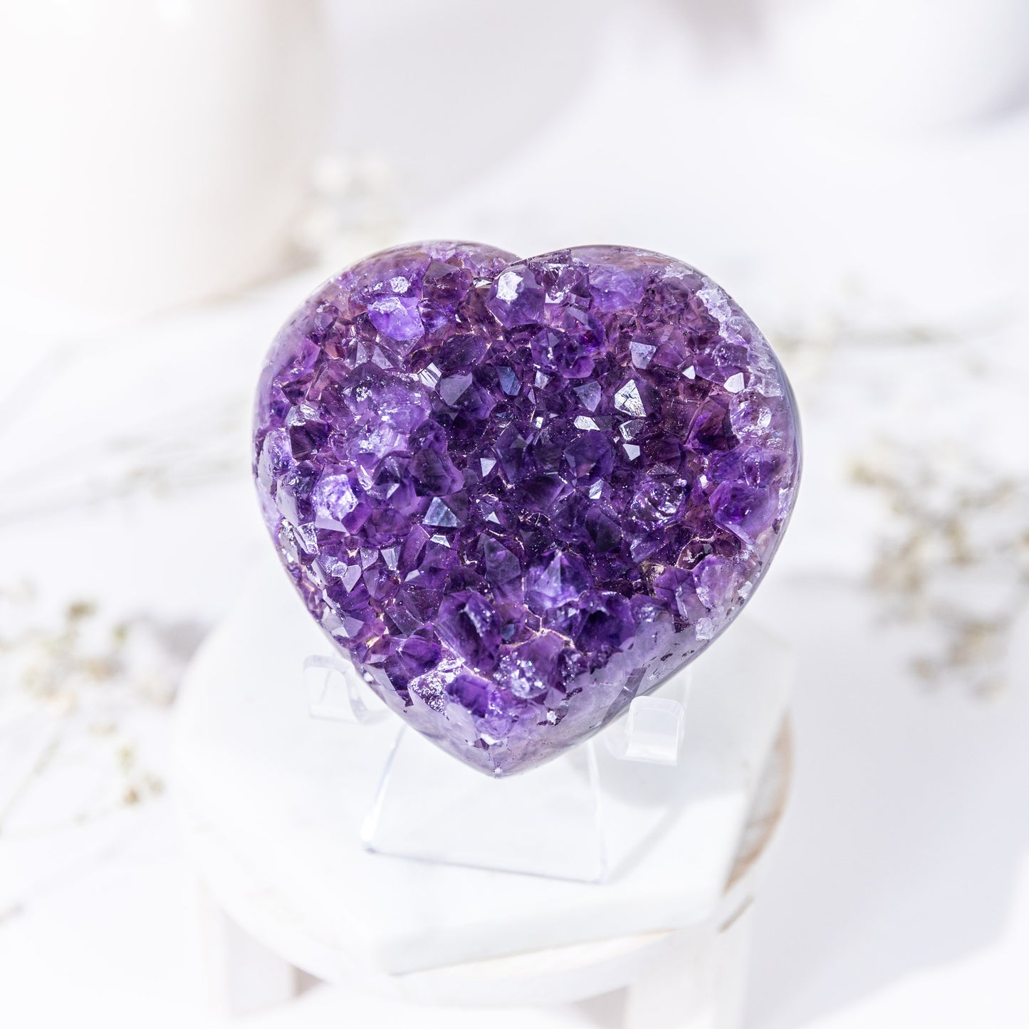 AMETHYST CLUSTER HEART (URUGUAYAN)