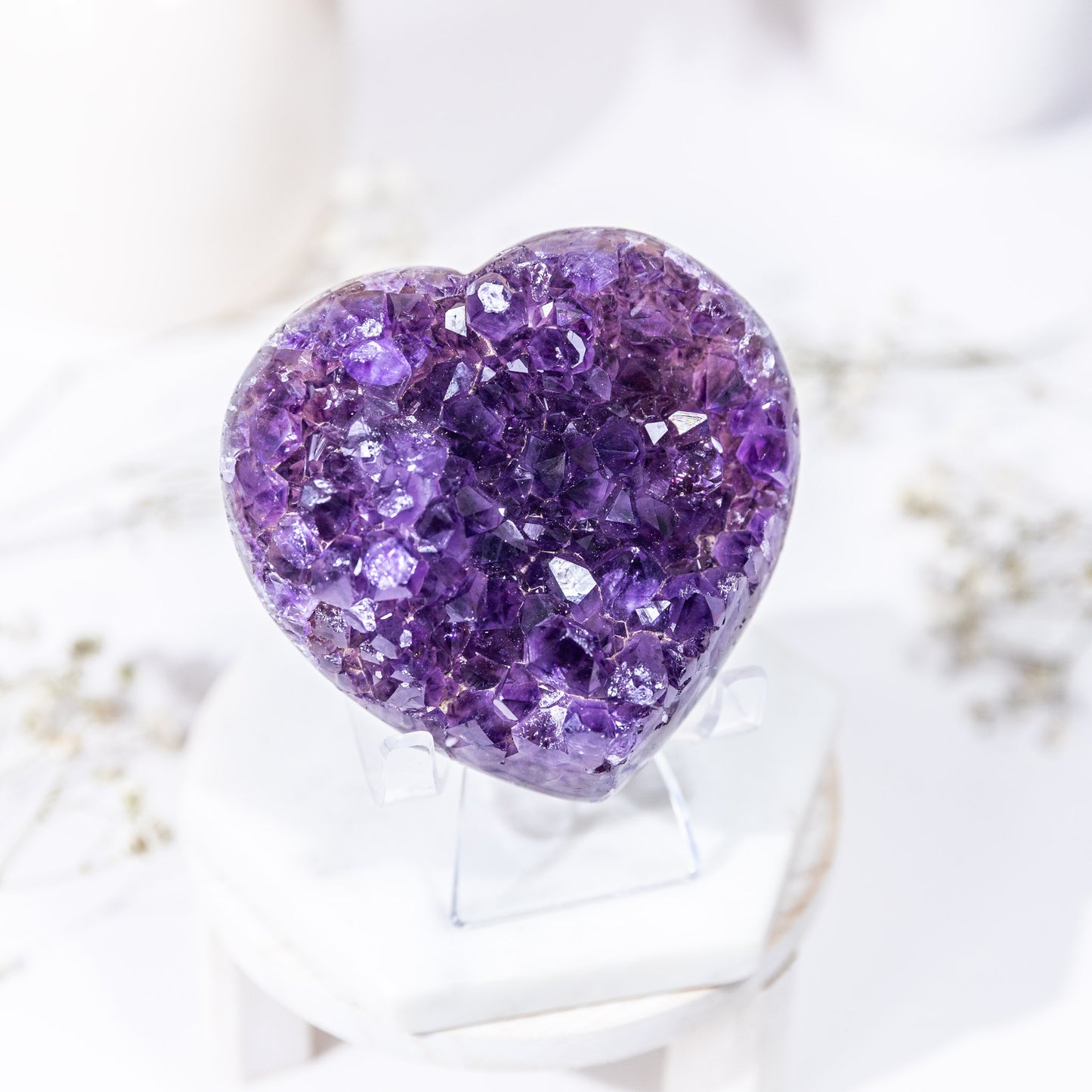 AMETHYST CLUSTER HEART (URUGUAYAN)